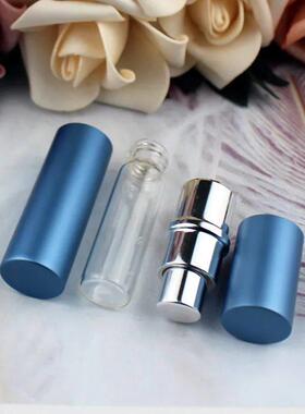 便携式迷你香水玻璃瓶，5ml, 10ml，旅行铝制
