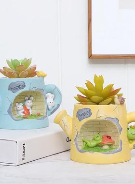 zakkaDIY童趣园艺花盆装饰摆件