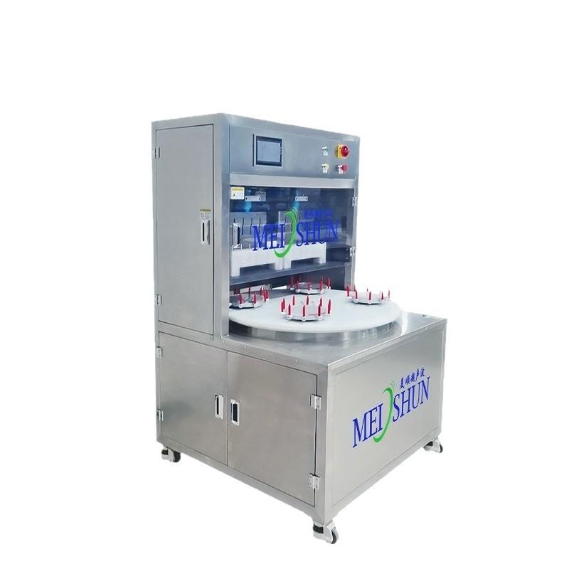 Ultrasonic fully automatic round cake intelligent paper inserting cutting machine food factory large commercial stainless steel equipment