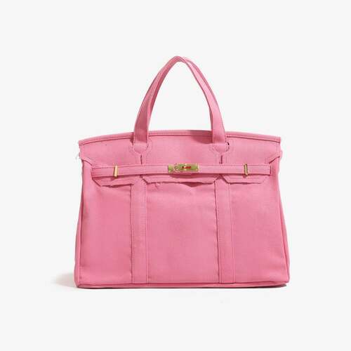 40 Large Capacity Soild Color Boatkin Bote Tote Canvas Bag - 图2