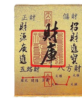 冰箱贴财源八方聚财手机装饰摆件
