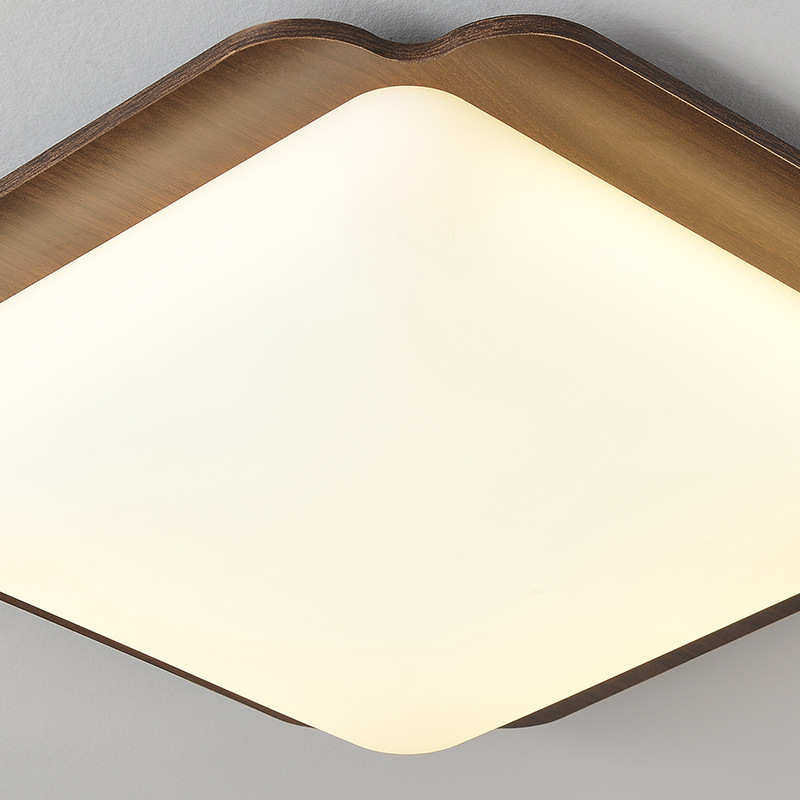 客厅吸顶灯高级感超薄护眼led房间灯中古风胡桃色简约大气大厅灯,淘宝优惠券,粉丝福利购,淘宝优惠卷