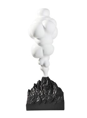 新款直销现代简约树脂卡通火山摆件蓝色烤漆酒柜电视柜客厅书房软