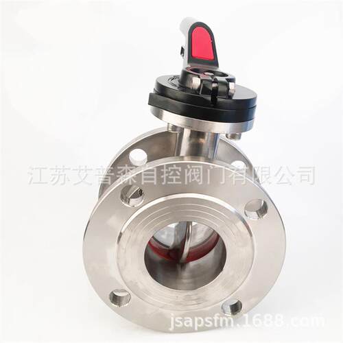 卫生级法兰蝶阀D41X-16P不锈钢手动式法兰蝶阀 - 图0
