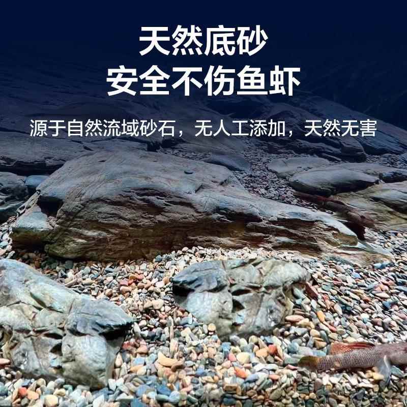 鱼缸底砂造景装饰雨林沙南美溪流沙石火山石头化妆白沙子乌龟铺底 - 图3