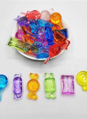 Transparent Colorful imitatoon Crystal Small Candy Gashapon