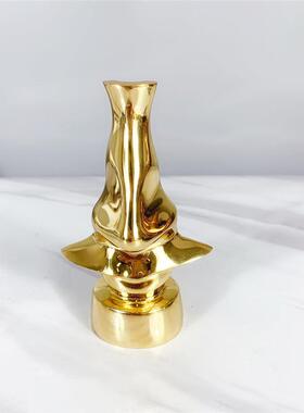 黄铜眼架摆件镜样板房书办4496房摆设公室桌面艺书房术品软装饰