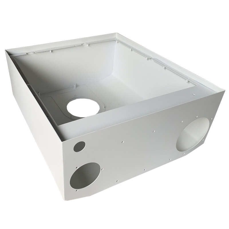 Customized aluminum plate spray cabinet chassis processing iron box sample gold body to customize metal drawing powder processing anode shell