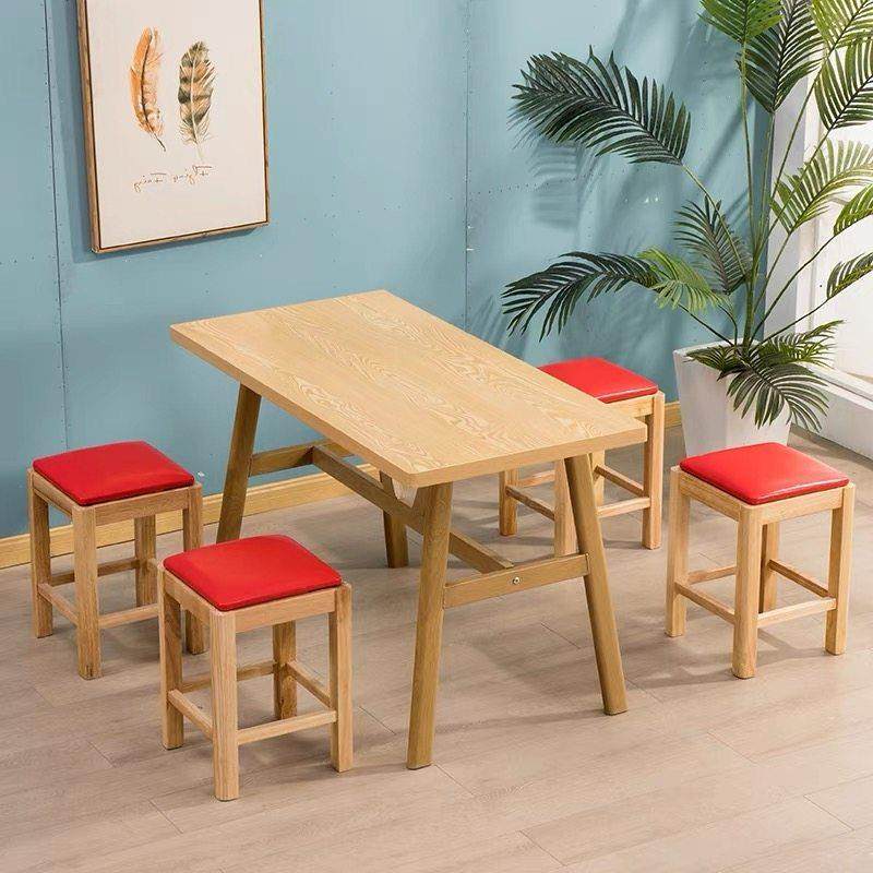 实木快餐桌椅组合无障碍豪华简单奶茶甜品餐厅汉堡火锅麻辣烫桌椅,淘宝优惠券,粉丝福利购,淘宝优惠卷