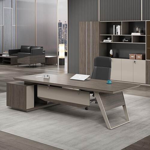 佛山单人老板桌总裁桌大班台组合办公家具简约现代经理主管办公桌 - 图2