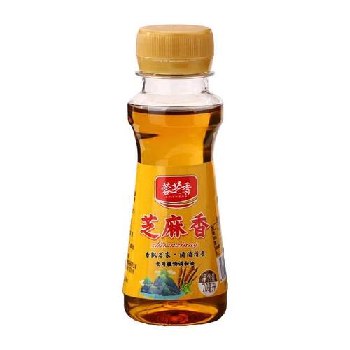 芝麻香调和油小瓶家用装香麻油宿舍火锅调味凉拌食用油芝麻调和油 - 图2