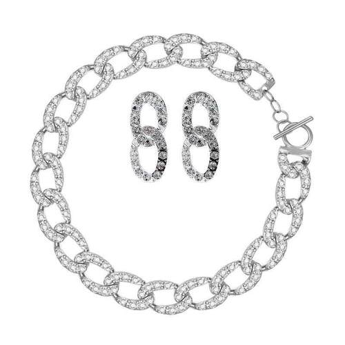choker fashion tendy Yu Shuxin LE A niche designer metal cha - 图3