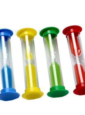 创意30秒迷你沙漏1 2 3分钟刷牙计时器儿童游戏配件礼品无印刷