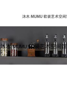 样板房间厨房摆件餐边柜装饰酒柜装饰品橱柜收纳罐玻璃罐组合套装