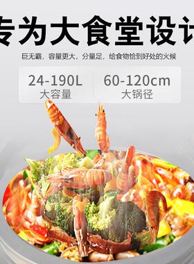 商用电磁炉食堂大功率凹面电磁大锅灶1520KW大型电磁猛火灶电炒炉
