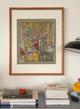 花簇】GeGe中古风客厅卧室书房饭厅挂画高级感北欧复古玄关装饰画