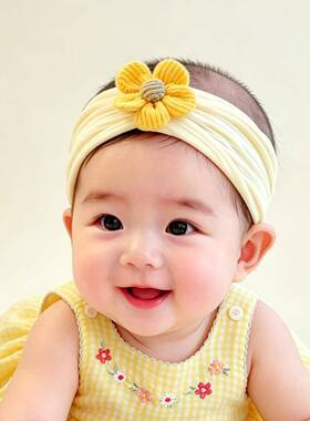 保护囟门发带新生婴儿儿帽子夏季薄款初生无骨小胎帽弹性夏季男宝
