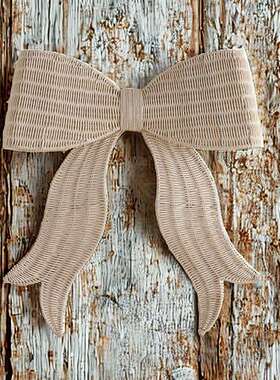 北欧藤蝴可蝶结装饰挂件手工编MY4002编织艺爱装饰公主女王小藤屋