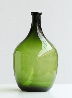 碧轩大肚子吊钟玻璃花瓶现代落地大花器家居软装花店新品