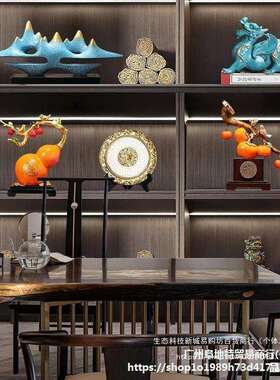 新大中轻奢气摆件装ali-8091办公式室展示柜酒柜书柜家居饰品