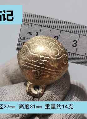 挂饰虎头铃铛 风铃配件牛羊狗装铃铛宠物挂铃节日装饰铜铃