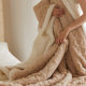 Thickened and warm coral velvet blanket carved double-sided velvet lamb velvet blanket single and double casual nap cover
