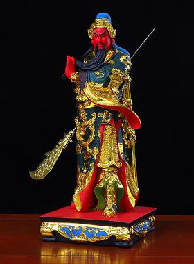 武财神关公关二爷提刀家用树脂神像桌面摆件送礼人物客厅玄关招财