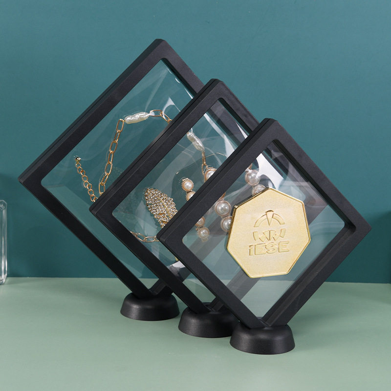 【可代发用】专业高档饰品悬浮盒PE薄膜包塑胶首饰珠宝包装礼盒,淘宝优惠券,粉丝福利购,淘宝优惠卷