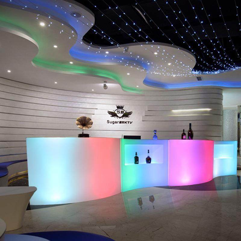 需定制直销发光圆形吧台 酒吧调酒桌酒店户外创意休闲 家俱网红活,淘宝优惠券,粉丝福利购,淘宝优惠卷