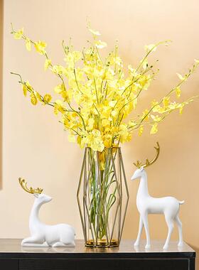 北欧轻奢高档鹿摆件客厅电视柜酒柜家居玄关现代创意简约装饰品