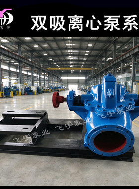 10SH-13中开双吸泵卧式级双吸离心泵钢厂泵站排水排涝