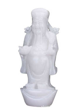 天然阿富汗白玉玉器玉石财神摆件工艺品礼品办公商务批发厂家直销