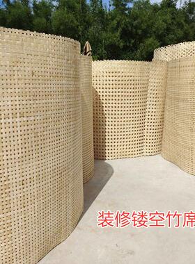 装修吊顶农家乐酒店 建筑工地装修贴墙装饰草席复古竹编席子