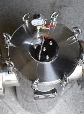 不锈钢篮式磁性过滤器锂电除铁除锈篮式过滤器管道过滤器304/316