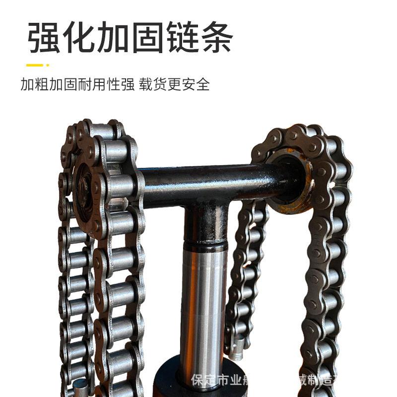 Manual hydraulic stacker one ton 2 ton lift loading and unloading stacker semi-electric pallet handling stacker forklift