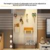 Desktop vertical hole board table storage rack office computer desk desk storage and organization artifact office workstation