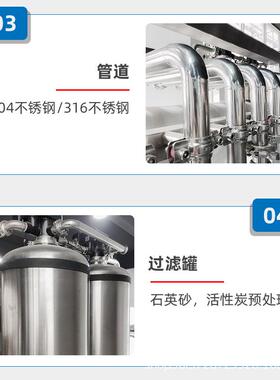 源头RO反渗透单级双级EDI工业水处理工业超纯水净化反渗透水处理