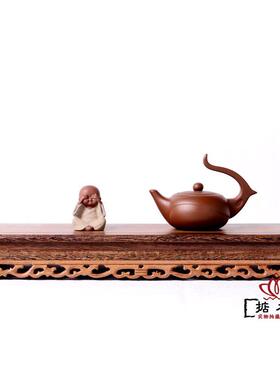 红木雕刻工艺品佛像摆件底座鸡翅木质长方形花瓶奇石头底座实木托