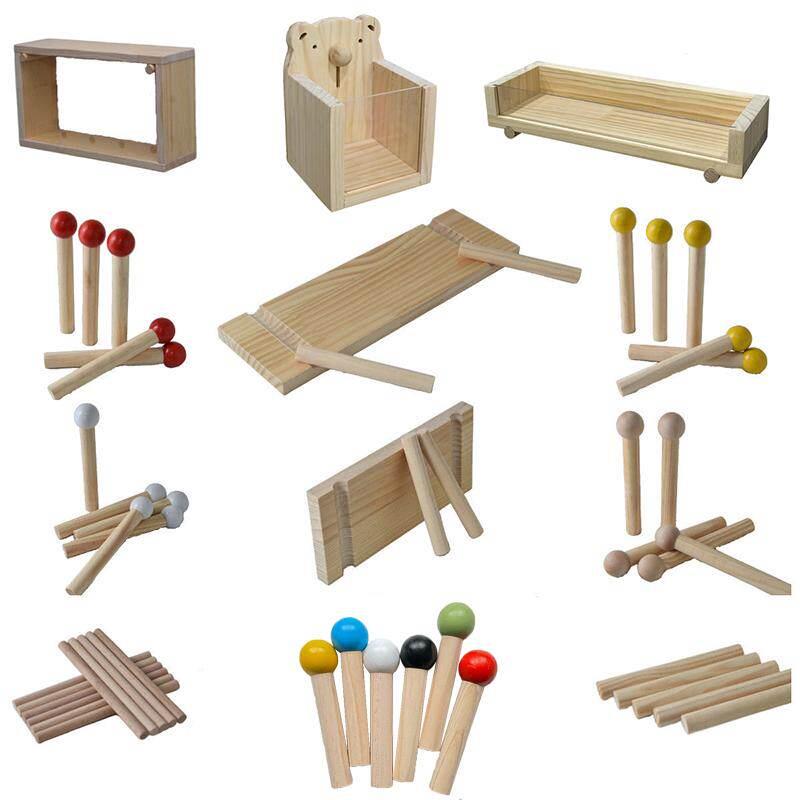 Solid wood hole board accessories storage rack custom hook matchstick round hole wooden stick laminate partition wooden
