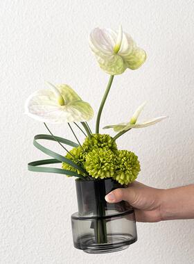 左顾高奢级感整体花艺现代轻奢玻YB-DZ-HY璃轻瓶高档浴室洗手台装