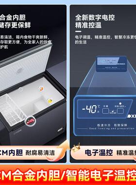 星星冰柜家用冷藏冷冻两用小型一级无霜超低温零下40度迷你冷冻柜
