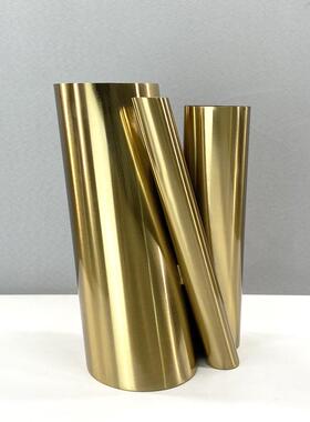 简约现代造极简约线条型金圆筒插花花DYB摆器件样板间创意装饰特