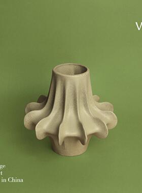 梵其现代简约样手艺作陶瓷术花瓶中古545888板间餐厅几桌面插花器