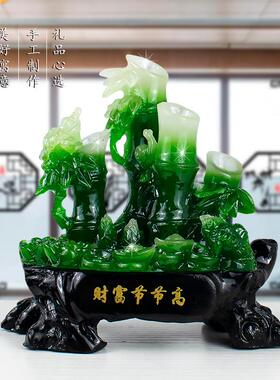 新款直销财富节节高客厅酒柜电视柜装饰品招财貔貅摆件家居开业礼