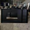 Personalized stainless steel TV niche embedded 75/85/100 inch living room TV background wall finished frame