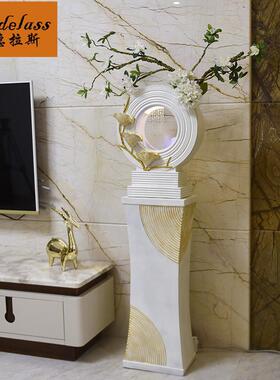 班德拉斯落地花艺流水加湿器摆件简约现代客厅办公室装饰工艺品