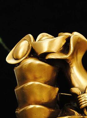 纯铜金蟾摆件八方来财三足蟾蜍财源滚滚送财蟾家居办公室店铺礼品