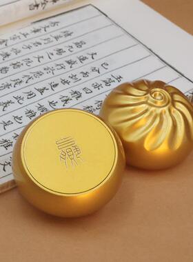 黄铜大福包蒸蒸日上办公室桌面招财装饰风水摆件包赢手把件摆件
