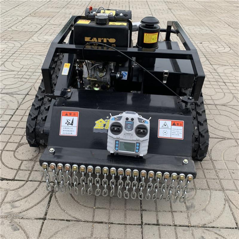 遥控割草机 履带式除草机 多功能打草碎草机 家用小型割草还田机