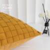 Modern and simple Nordic style ginger suede hand-woven pillowcase bed and breakfast model room sofa bay window cushion